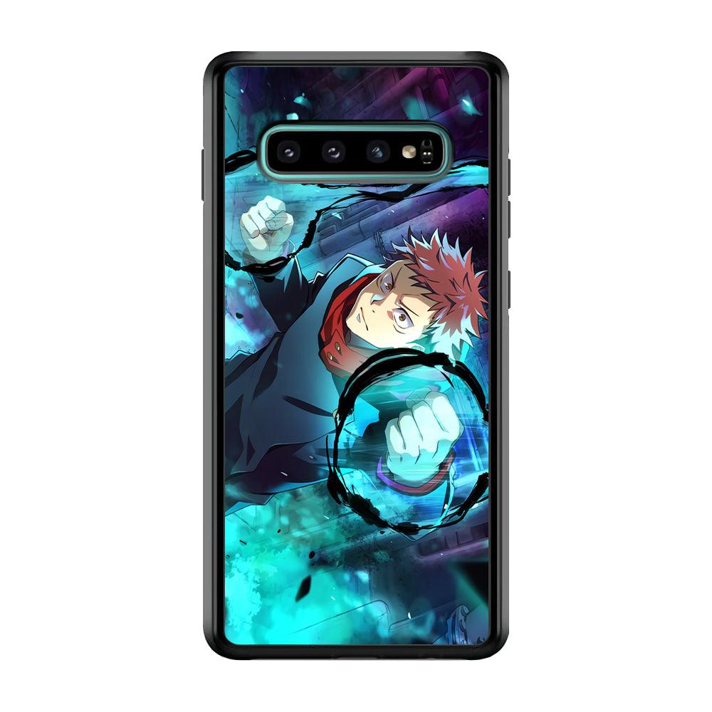 Jujutsu Kaisen Sukuna Release The Curse Samsung Galaxy S10 Plus Case-Rubber Black (2D Case)-Oxvistore