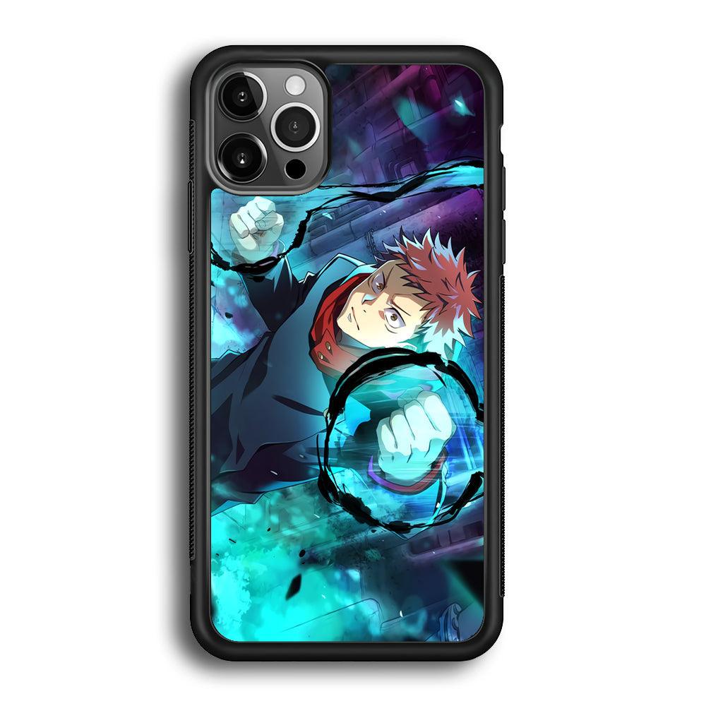 Jujutsu Kaisen Sukuna Release The Curse iPhone 12 Pro Case-Rubber Black (2D Case)-Oxvistore