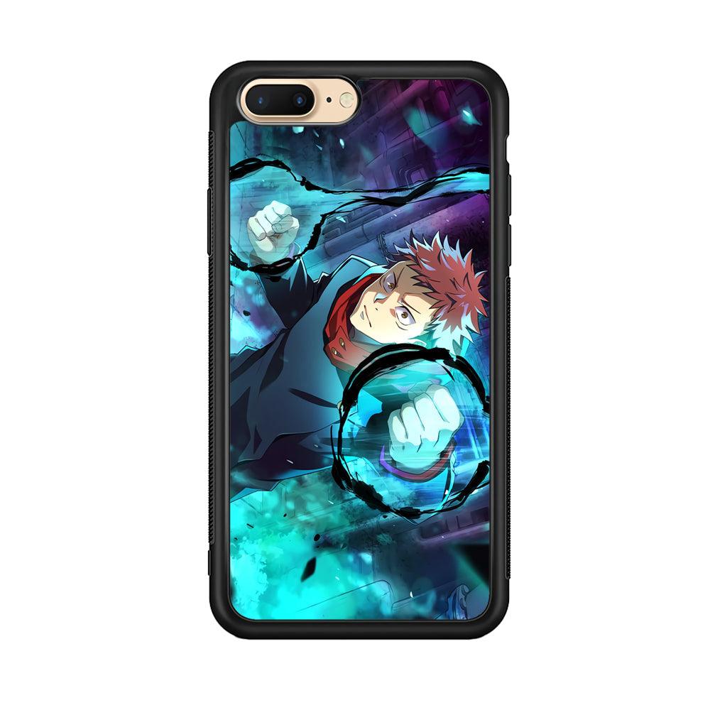 Jujutsu Kaisen Sukuna Release The Curse iPhone 8 Plus Case-Rubber Black (2D Case)-Oxvistore