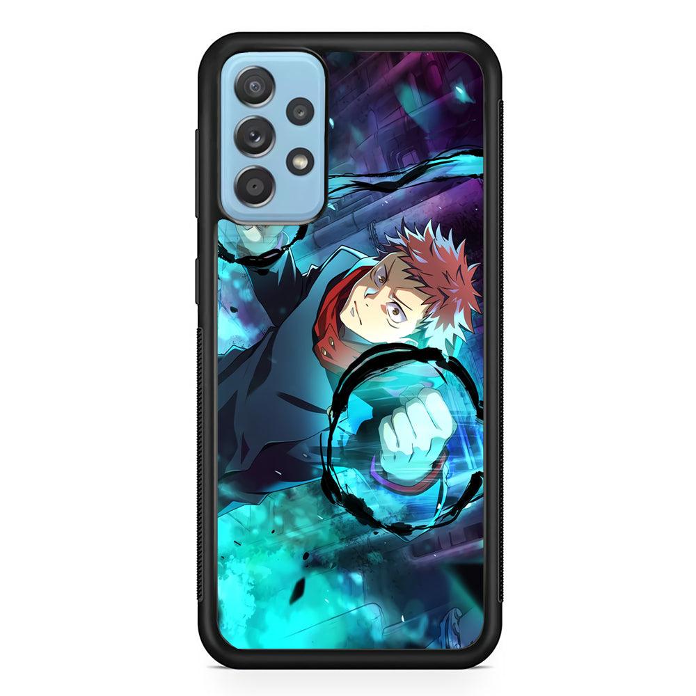 Jujutsu Kaisen Sukuna Release The Curse Samsung Galaxy A72 Case-Rubber Black (2D Case)-Oxvistore