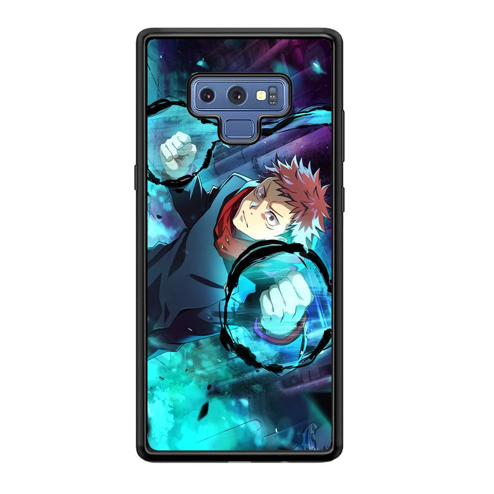 Jujutsu Kaisen Sukuna Release The Curse Samsung Galaxy Note 9 Case-Rubber Black (2D Case)-Oxvistore