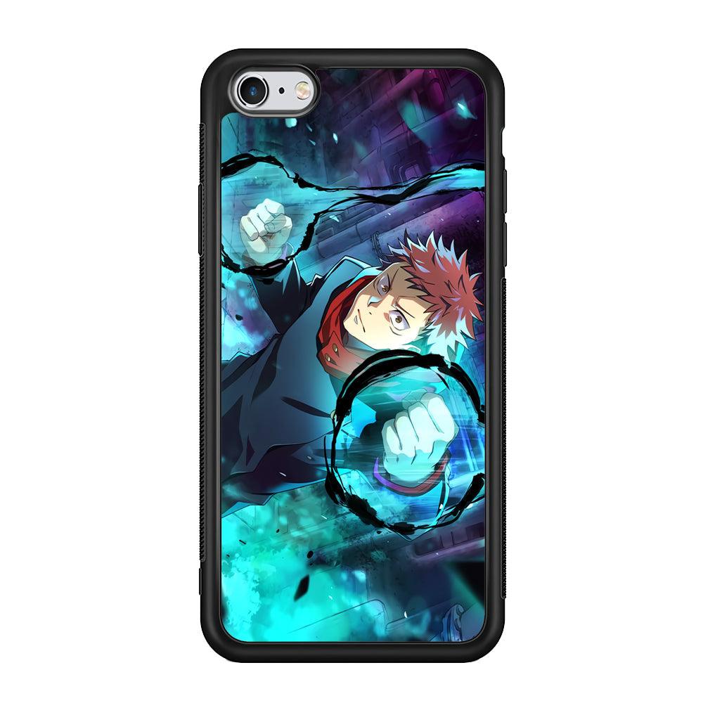 Jujutsu Kaisen Sukuna Release The Curse iPhone 6 Plus | 6s Plus Case-Rubber Black (2D Case)-Oxvistore