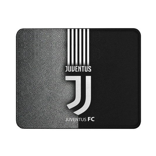Juventus Logo Black White Mouse Pads | Custom Mouse Pad with Non-Slip Rubber Base