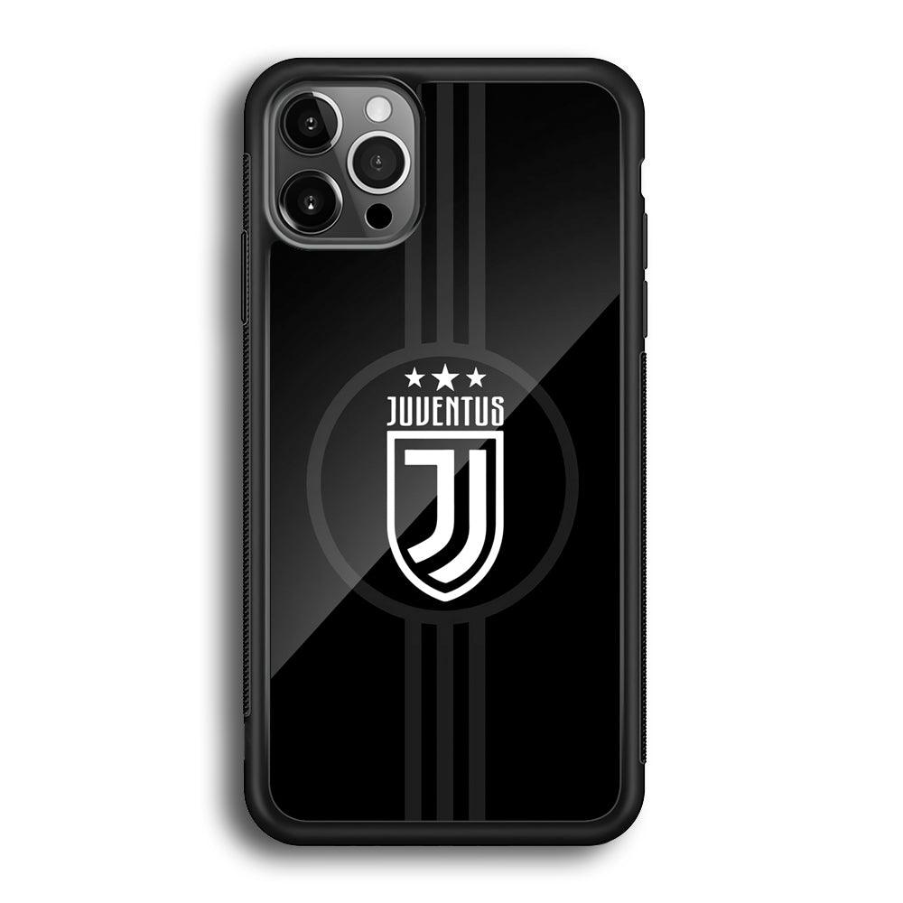 Juventus Shine on Black iPhone 12 Pro Case-Rubber Black (2D Case)-Oxvistore