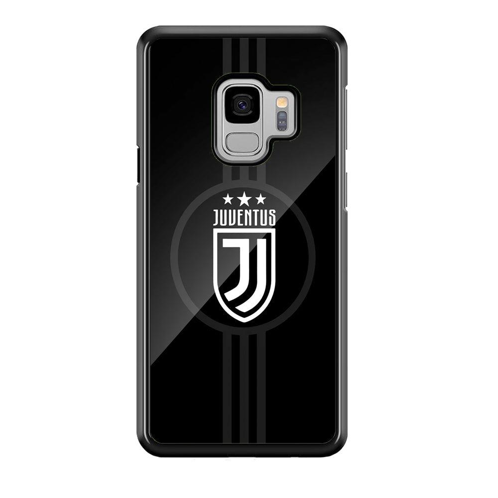 Juventus Shine on Black Samsung Galaxy S9 Case-Rubber Black (2D Case)-Oxvistore