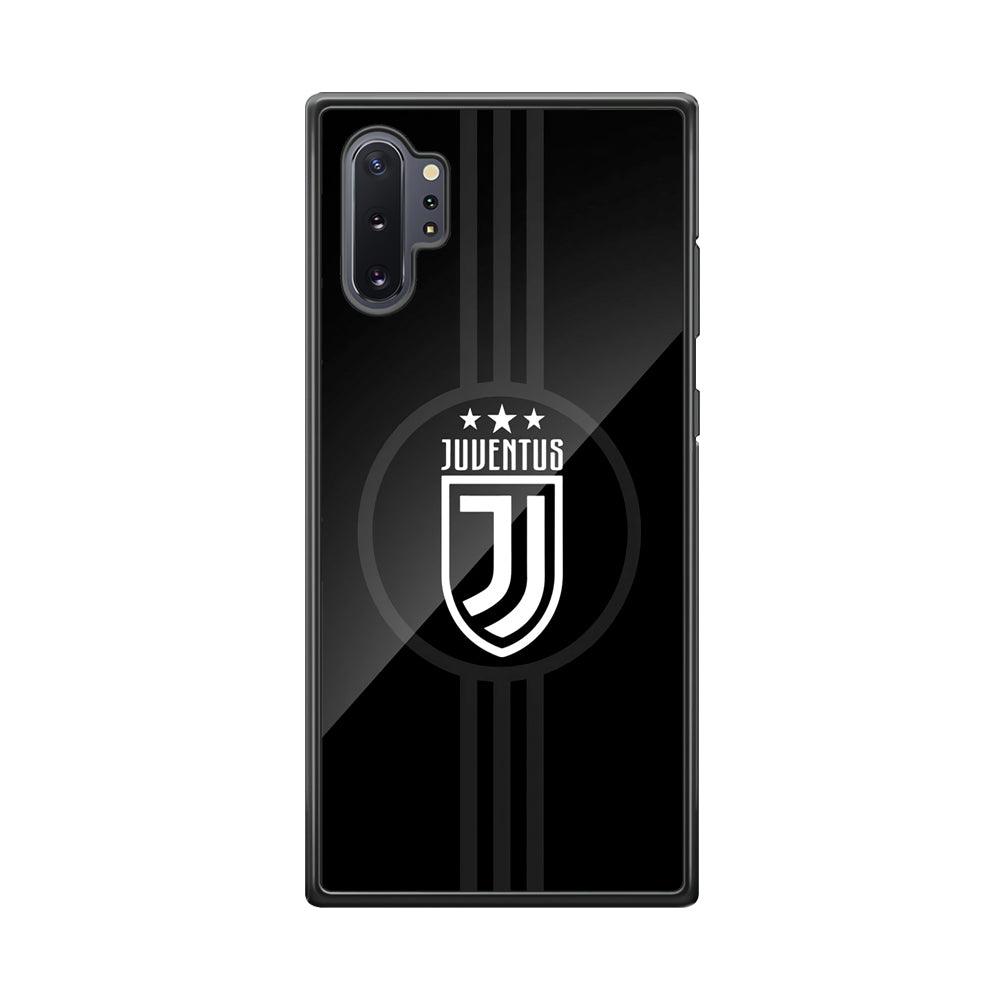 Juventus Shine on Black Samsung Galaxy Note 10 Plus Case-Rubber Black (2D Case)-Oxvistore