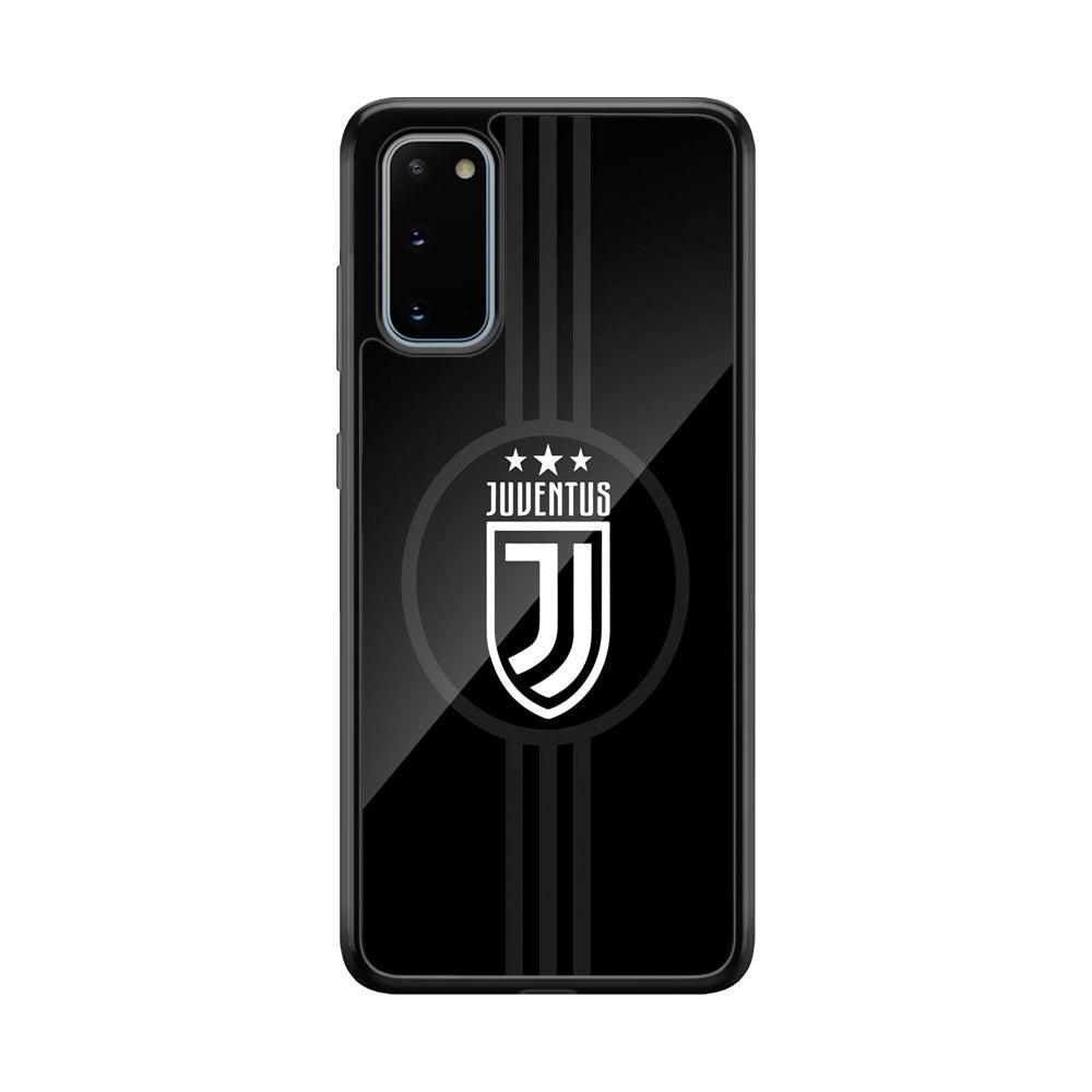 Juventus Shine on Black Samsung Galaxy S20 Case-Rubber Black (2D Case)-Oxvistore