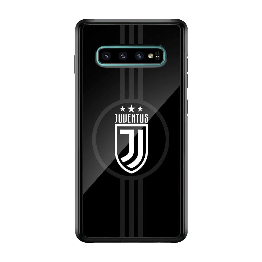 Juventus Shine on Black Samsung Galaxy S10 Plus Case-Rubber Black (2D Case)-Oxvistore