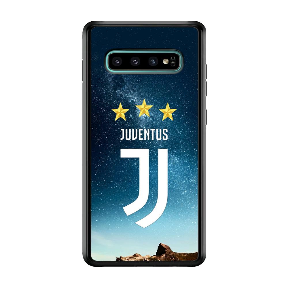 Juventus Star in The Sky Samsung Galaxy S10 Plus Case-Rubber Black (2D Case)-Oxvistore