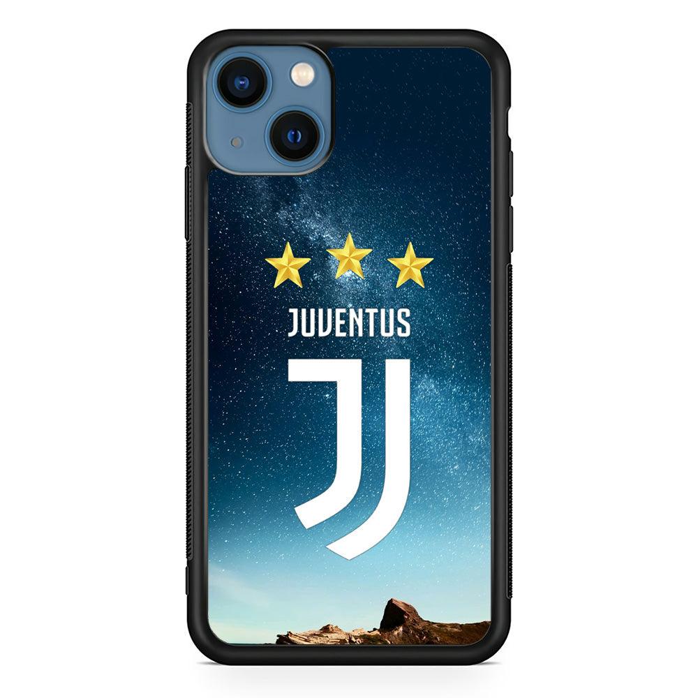 Juventus Star in The Sky iPhone 13 Case-Rubber Black (2D Case)-Oxvistore