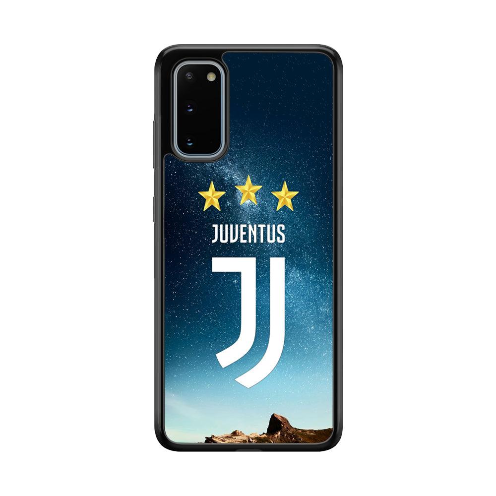 Juventus Star in The Sky Samsung Galaxy S20 Case-Rubber Black (2D Case)-Oxvistore