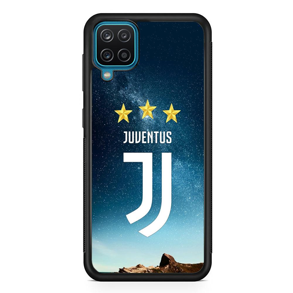 Juventus Star in The Sky Samsung Galaxy A12 Case-Rubber Black (2D Case)-Oxvistore