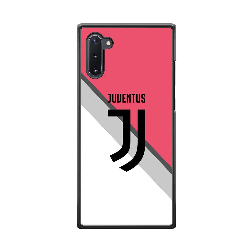 Juventus Pink Jersey Samsung Galaxy Note 10 Case-Rubber Black (2D Case)-Oxvistore