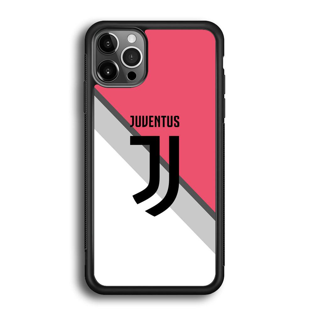Juventus Pink Jersey iPhone 12 Pro Case-Rubber Black (2D Case)-Oxvistore