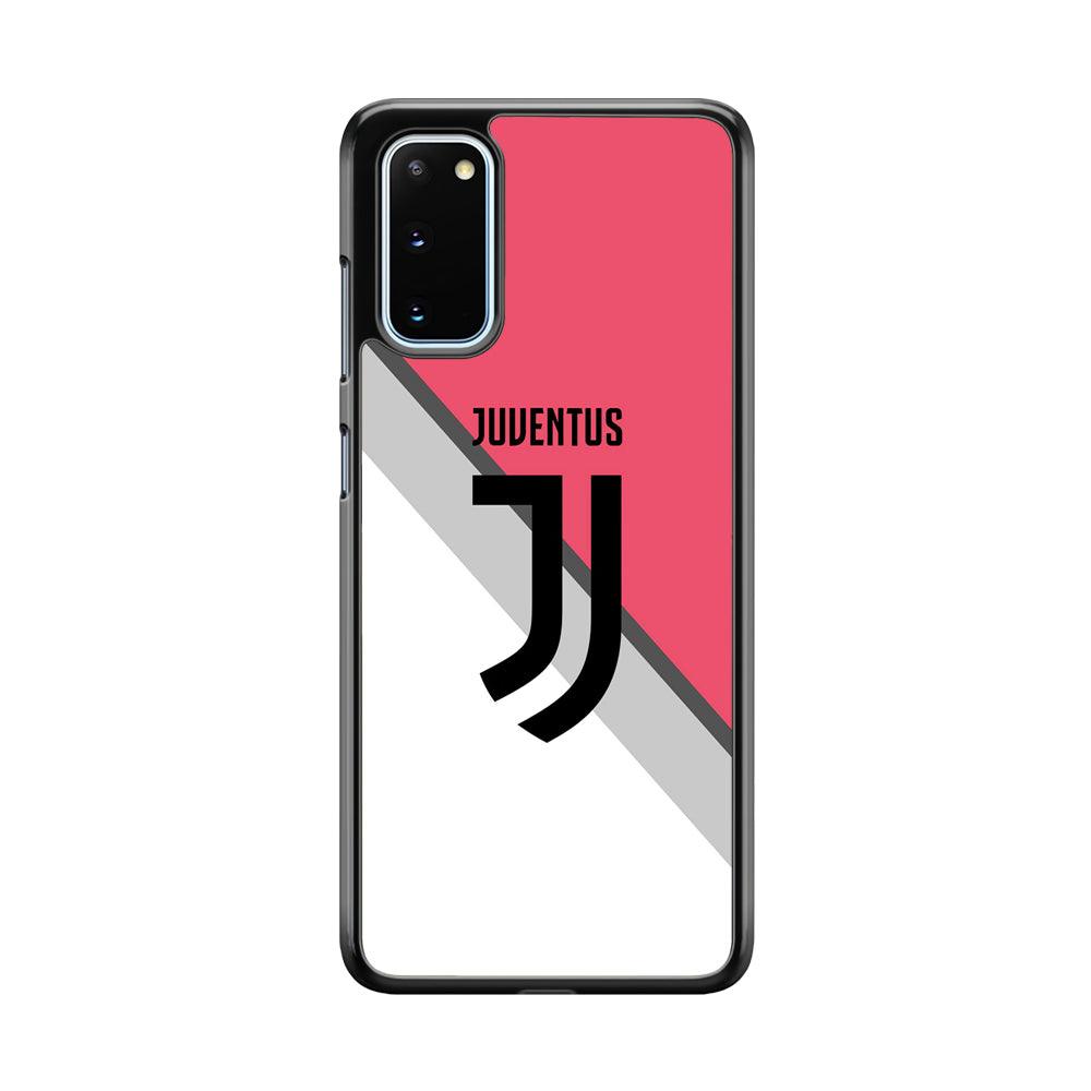 Juventus Pink Jersey Samsung Galaxy S20 Case-Rubber Black (2D Case)-Oxvistore