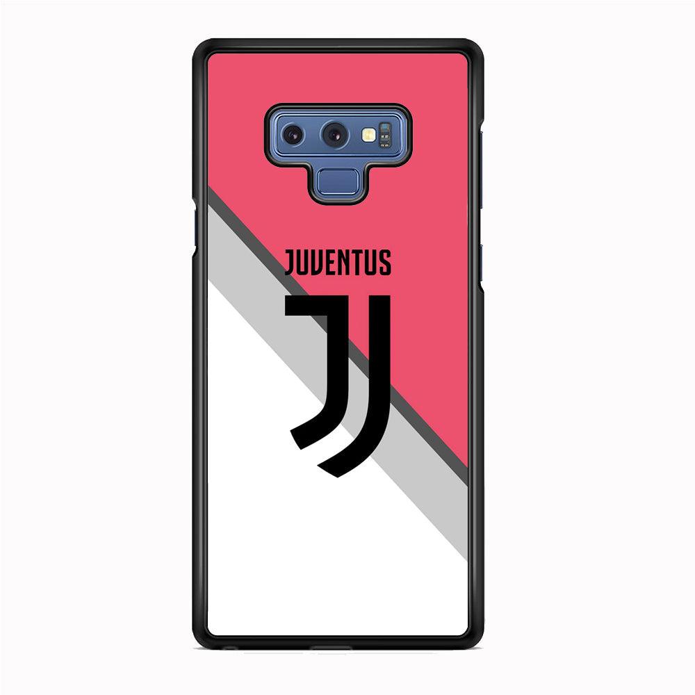 Juventus Pink Jersey Samsung Galaxy Note 9 Case-Rubber Black (2D Case)-Oxvistore