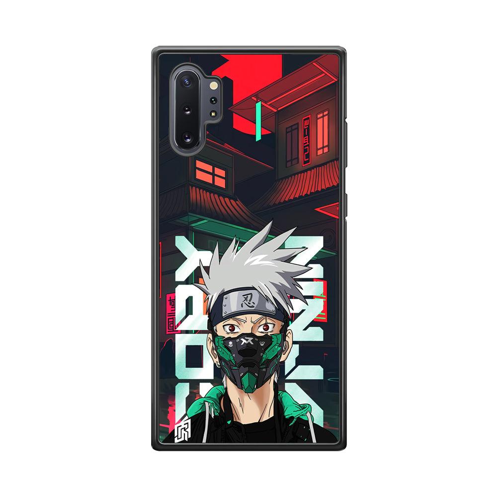 Kakashi The Ultimate Copy Jutsu Samsung Galaxy Note 10 Plus Case-Rubber Black (2D Case)-Oxvistore