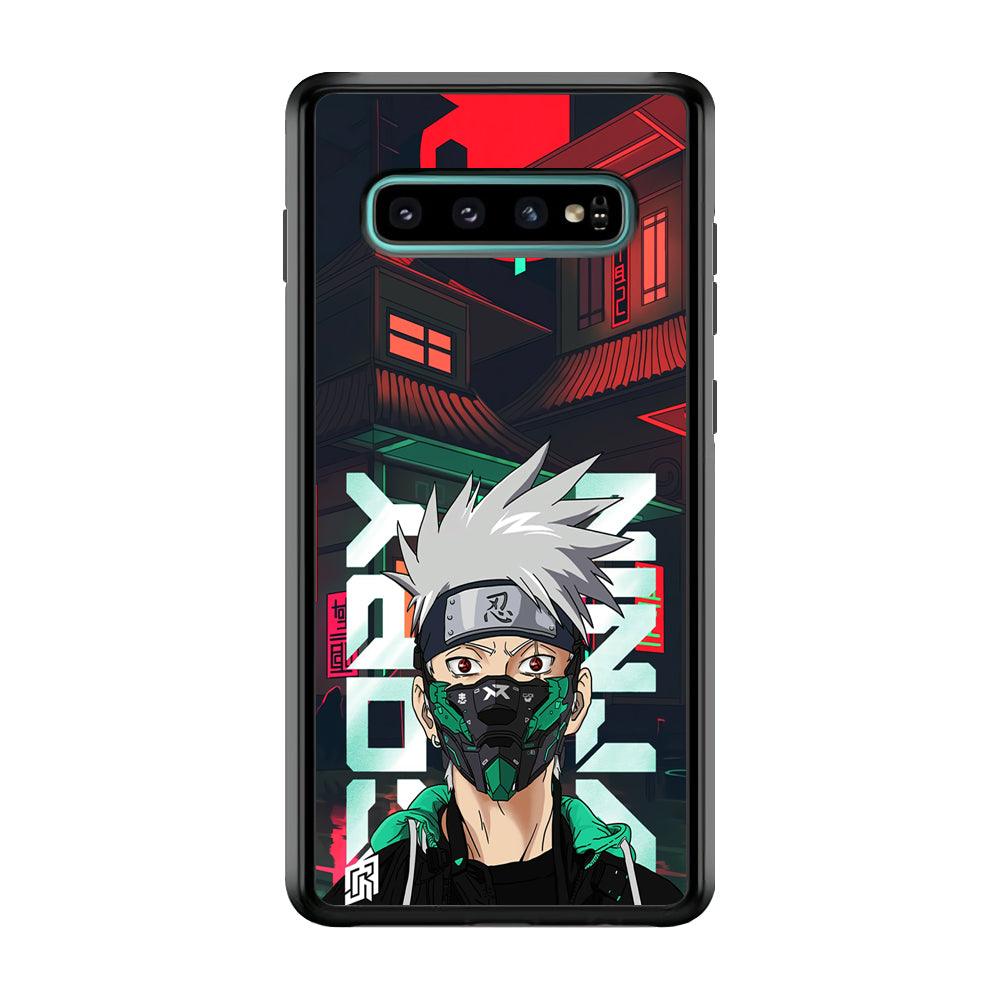 Kakashi The Ultimate Copy Jutsu Samsung Galaxy S10 Plus Case-Rubber Black (2D Case)-Oxvistore