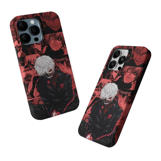Kaneki Tokyo Ghoul Comic 2 in 1 Tough Phone Case-Oxvistore