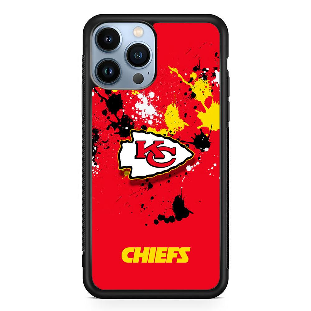 Kansas City Chiefs Logo 2D Rubber Phone Case-Black-Oxvistore