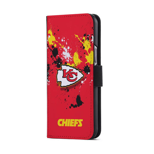 Kansas City Chiefs Logo Flip Wallet Phone Case-Oxvistore