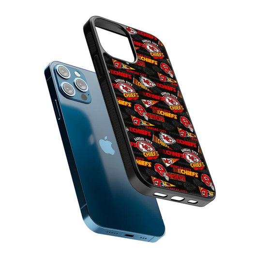 Kansas City Chiefs Patterns 2D Rubber Phone Case-Oxvistore