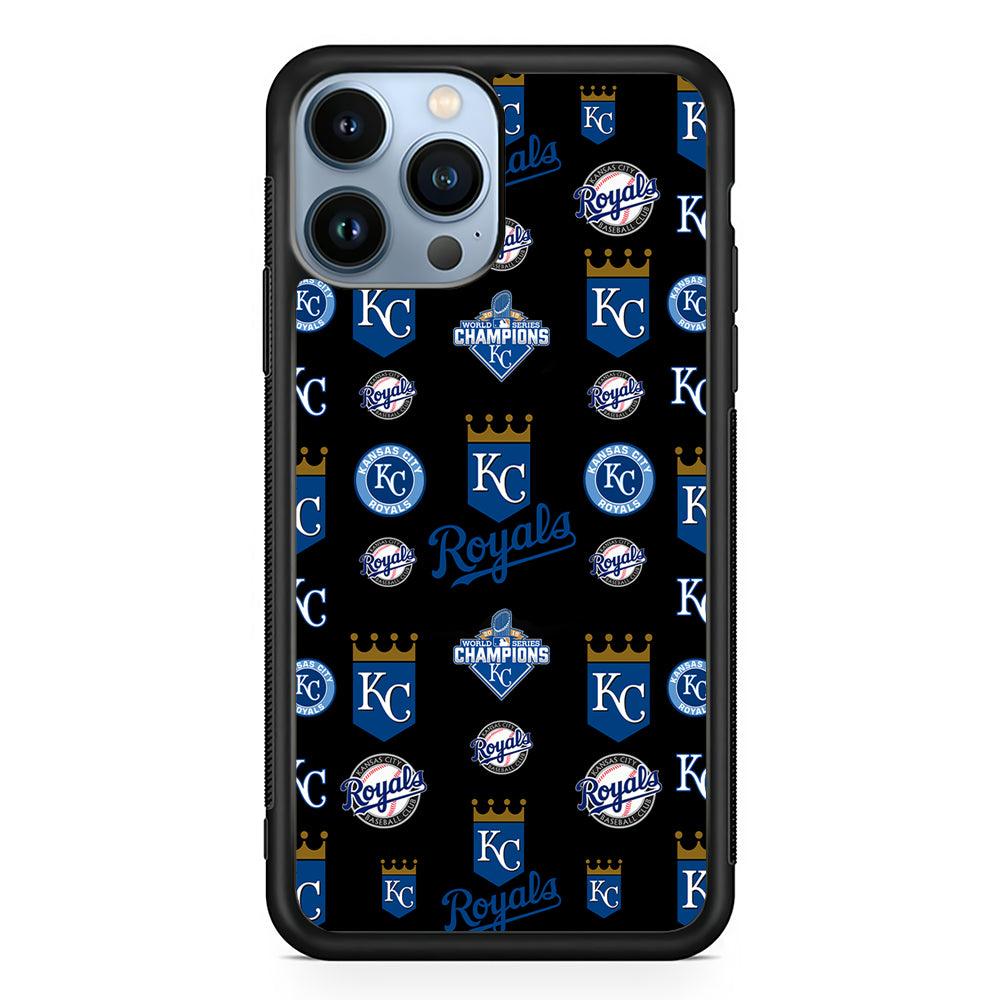 Kansas City Royals Pattern 2D Rubber Phone Case-Black-Oxvistore