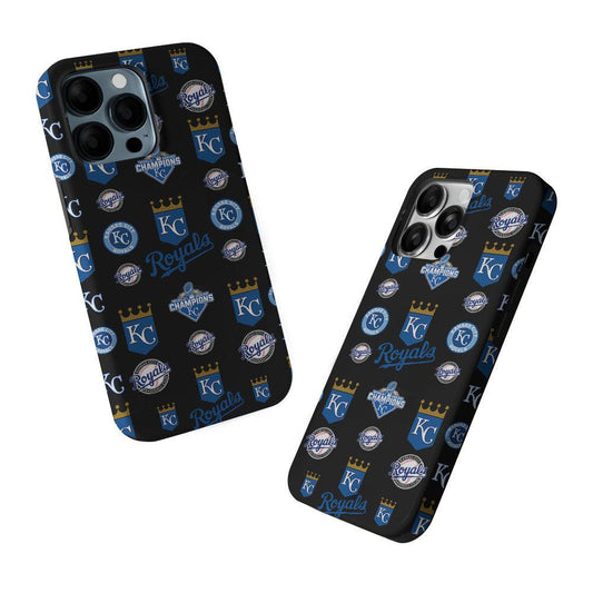 Kansas City Royals Pattern 2 in 1 Tough Phone Case-Oxvistore