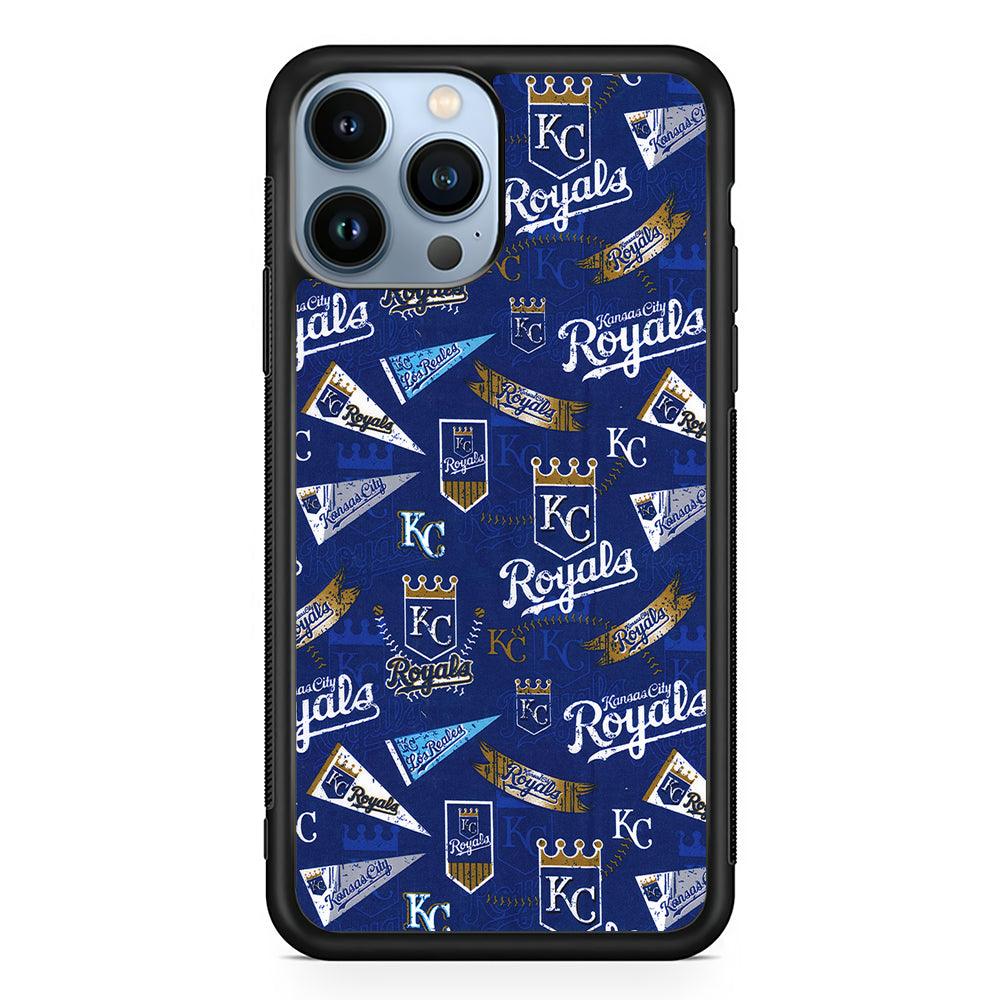 Kansas City Royals Retro 2D Rubber Phone Case-Black-Oxvistore