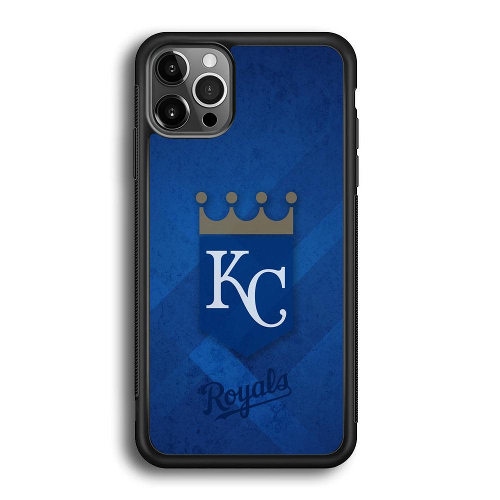 Kansas City Royals The Golden Crown iPhone 12 Pro Case-Rubber Black (2D Case)-Oxvistore