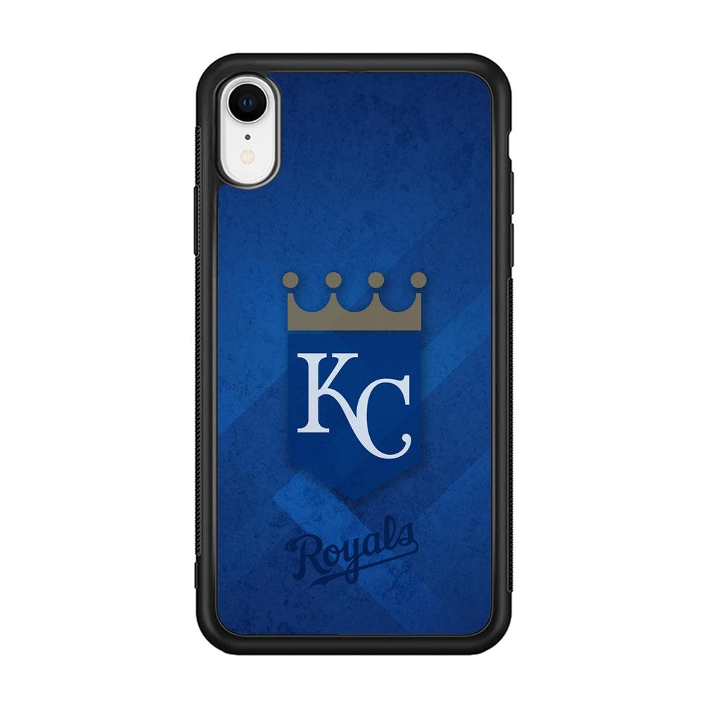 Kansas City Royals The Golden Crown iPhone XR Case-Rubber Black (2D Case)-Oxvistore
