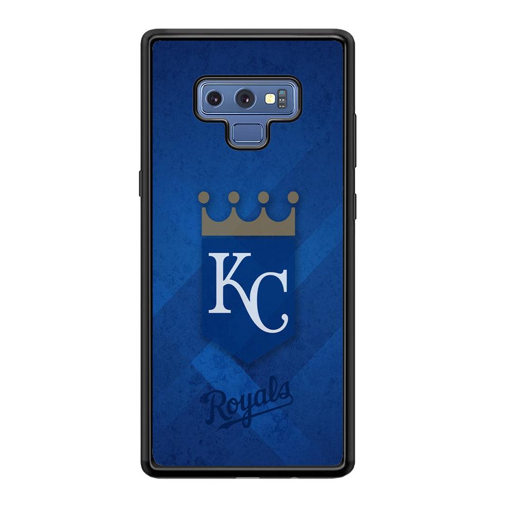 Kansas City Royals The Golden Crown Samsung Galaxy Note 9 Case-Rubber Black (2D Case)-Oxvistore