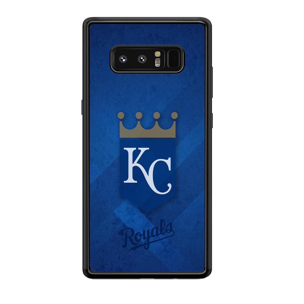 Kansas City Royals The Golden Crown Samsung Galaxy Note 8 Case-Rubber Black (2D Case)-Oxvistore