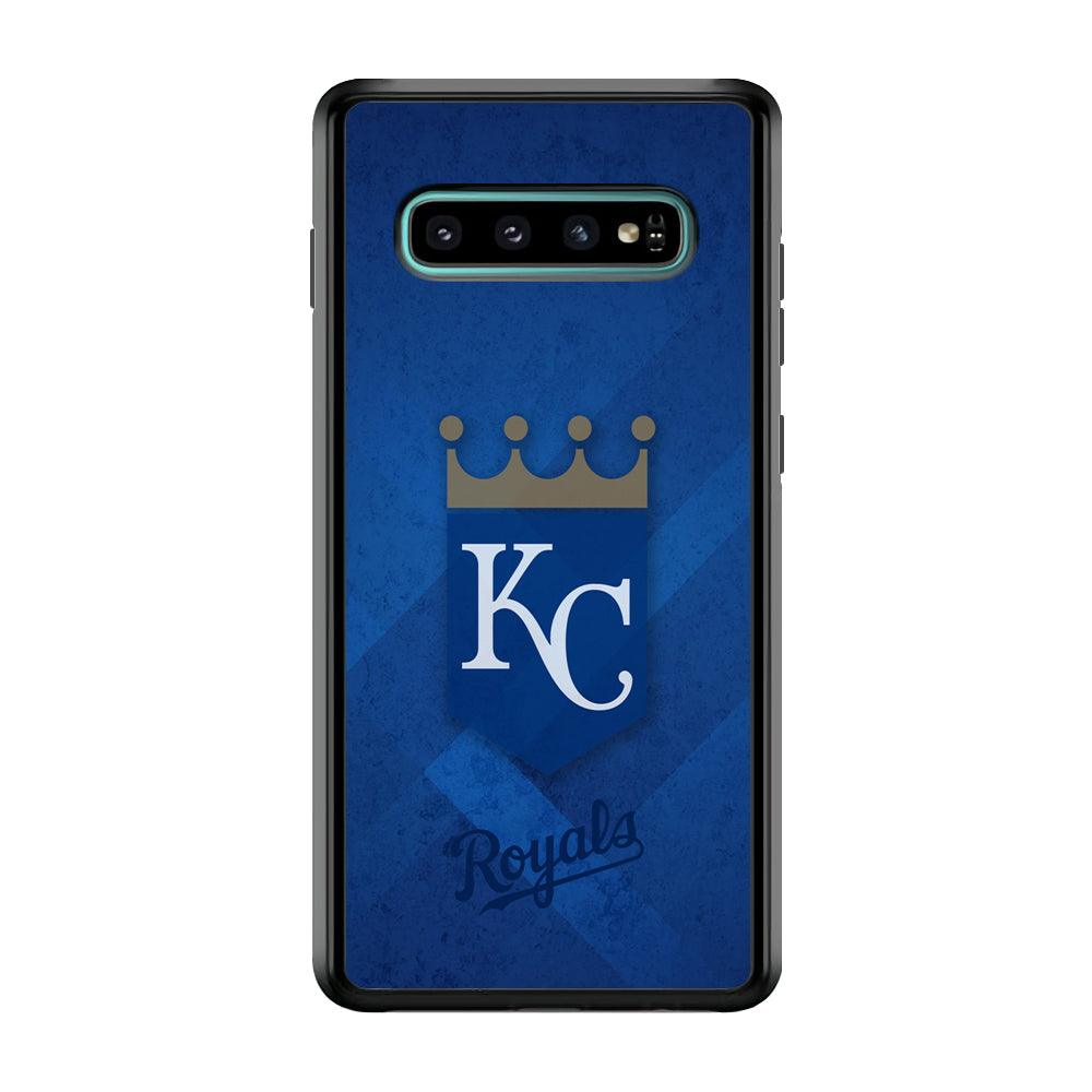 Kansas City Royals The Golden Crown Samsung Galaxy S10 Plus Case-Rubber Black (2D Case)-Oxvistore