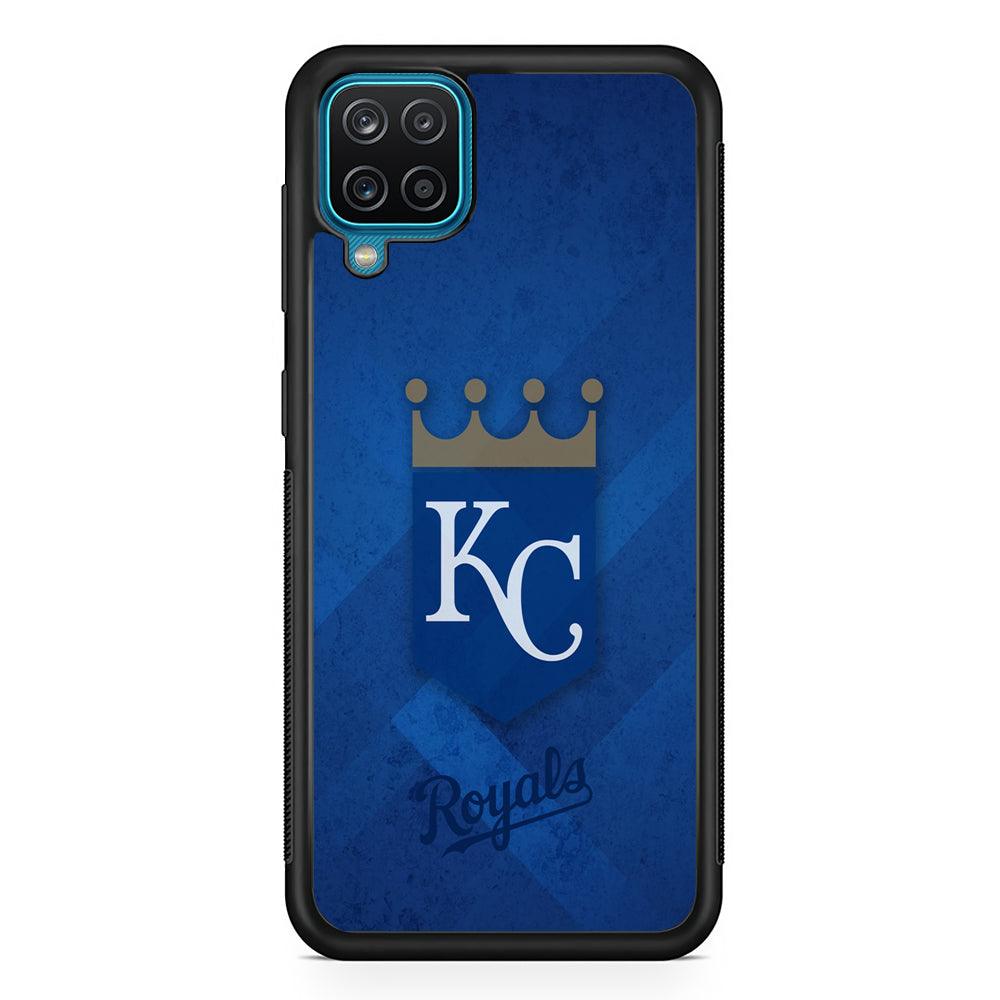 Kansas City Royals The Golden Crown Samsung Galaxy A12 Case-Rubber Black (2D Case)-Oxvistore