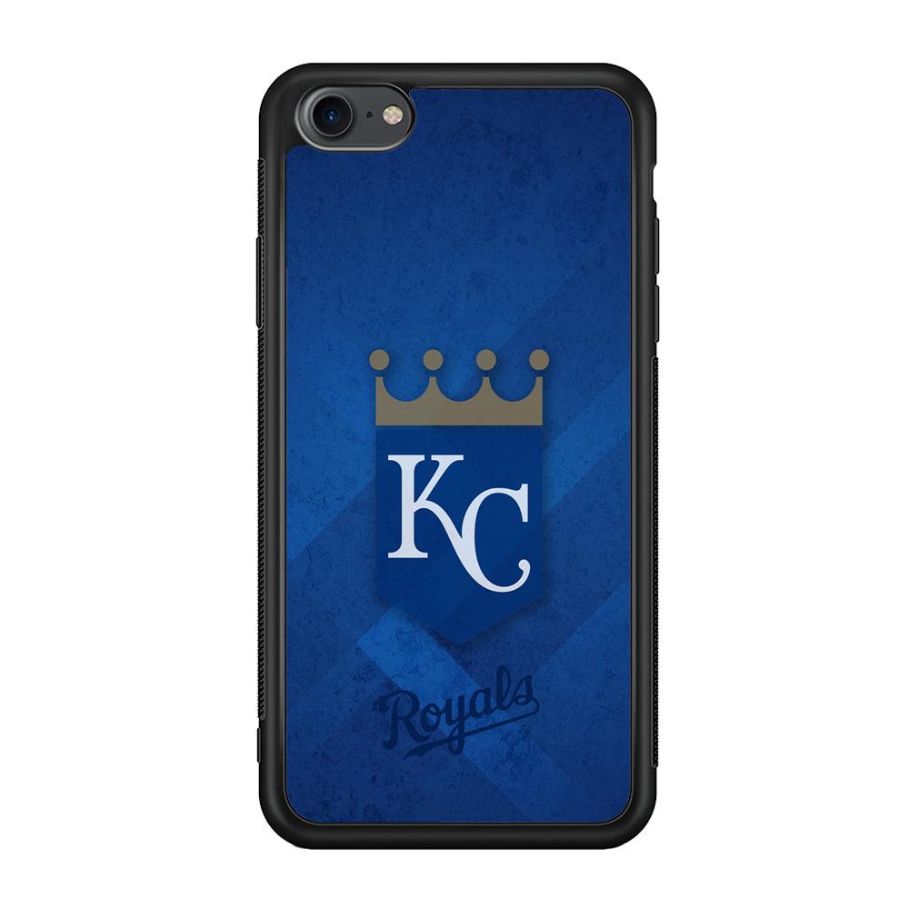 Kansas City Royals The Golden Crown iPhone 7 Case-Rubber Black (2D Case)-Oxvistore