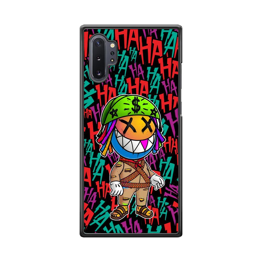 Keep Smiling Whatever The Case Samsung Galaxy Note 10 Plus Case-Rubber White (2D Case)-Oxvistore