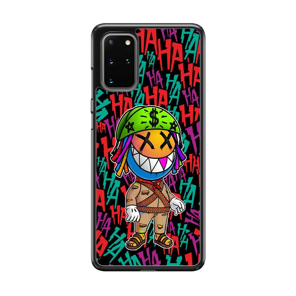 Keep Smiling Whatever The Case Samsung Galaxy S20 Plus Case-Rubber White (2D Case)-Oxvistore