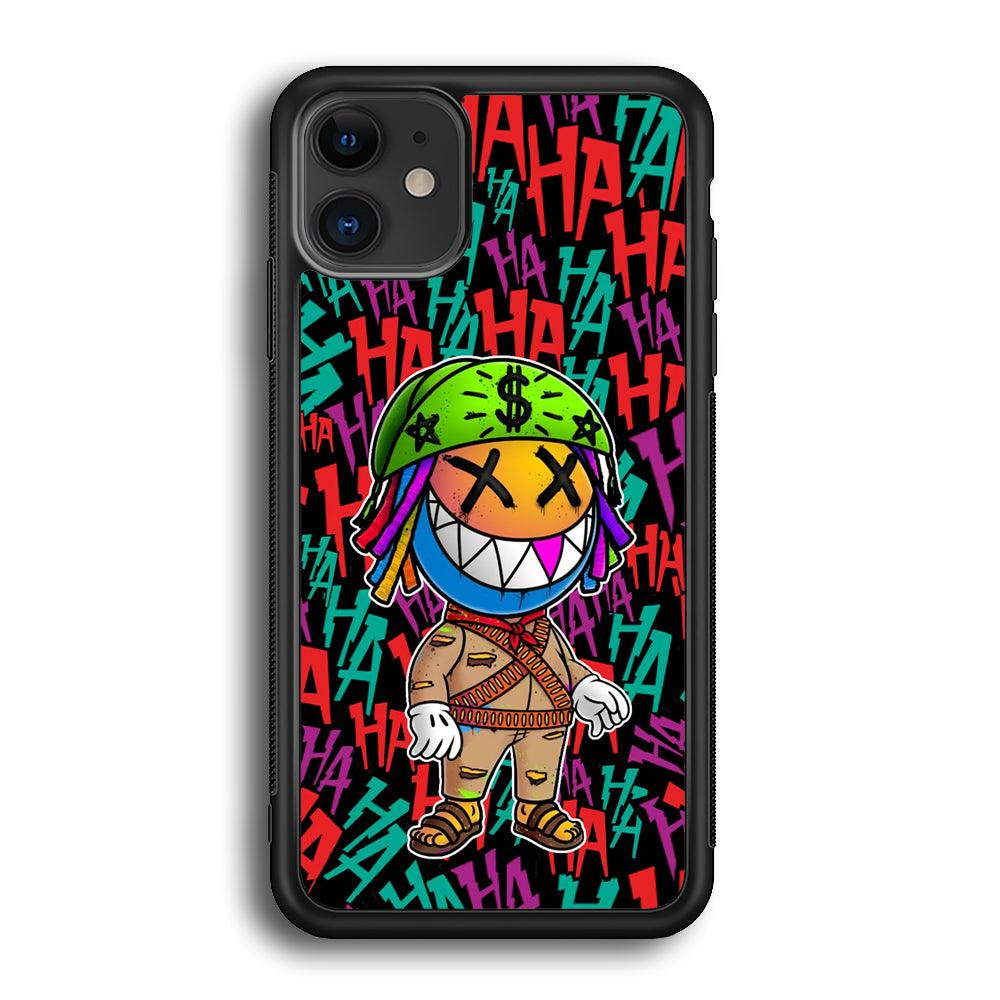 Keep Smiling Whatever The Case iPhone 12 Case-Rubber White (2D Case)-Oxvistore