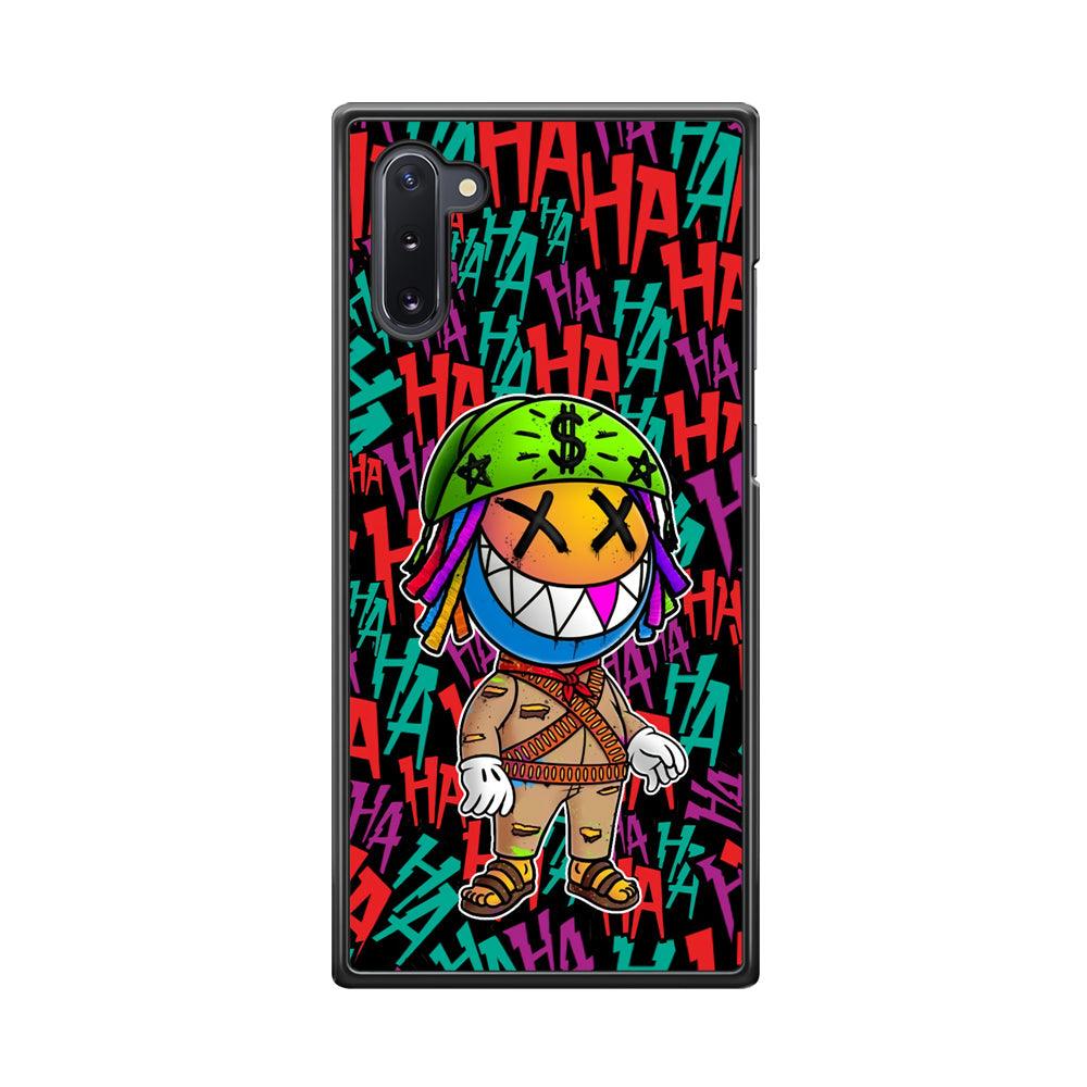 Keep Smiling Whatever The Case Samsung Galaxy Note 10 Case-Rubber White (2D Case)-Oxvistore