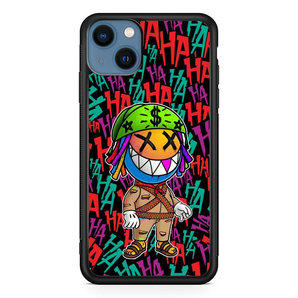 Keep Smiling Whatever The Case iPhone 15 Case-Rubber White (2D Case)-Oxvistore