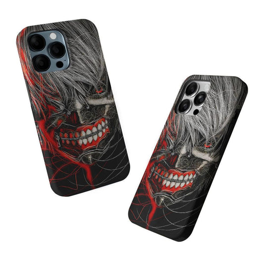 Ken Kaneki Tokyo Ghoul Art 2 in 1 Tough Phone Case-Oxvistore