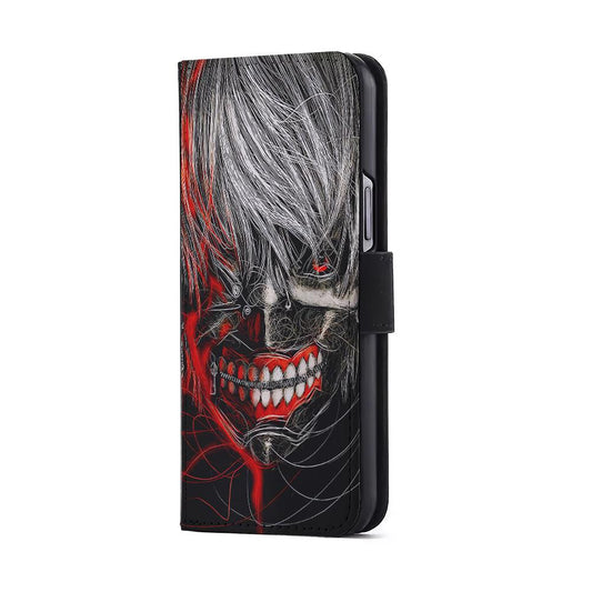 Ken Kaneki Tokyo Ghoul Art Flip Wallet Phone Case-Oxvistore