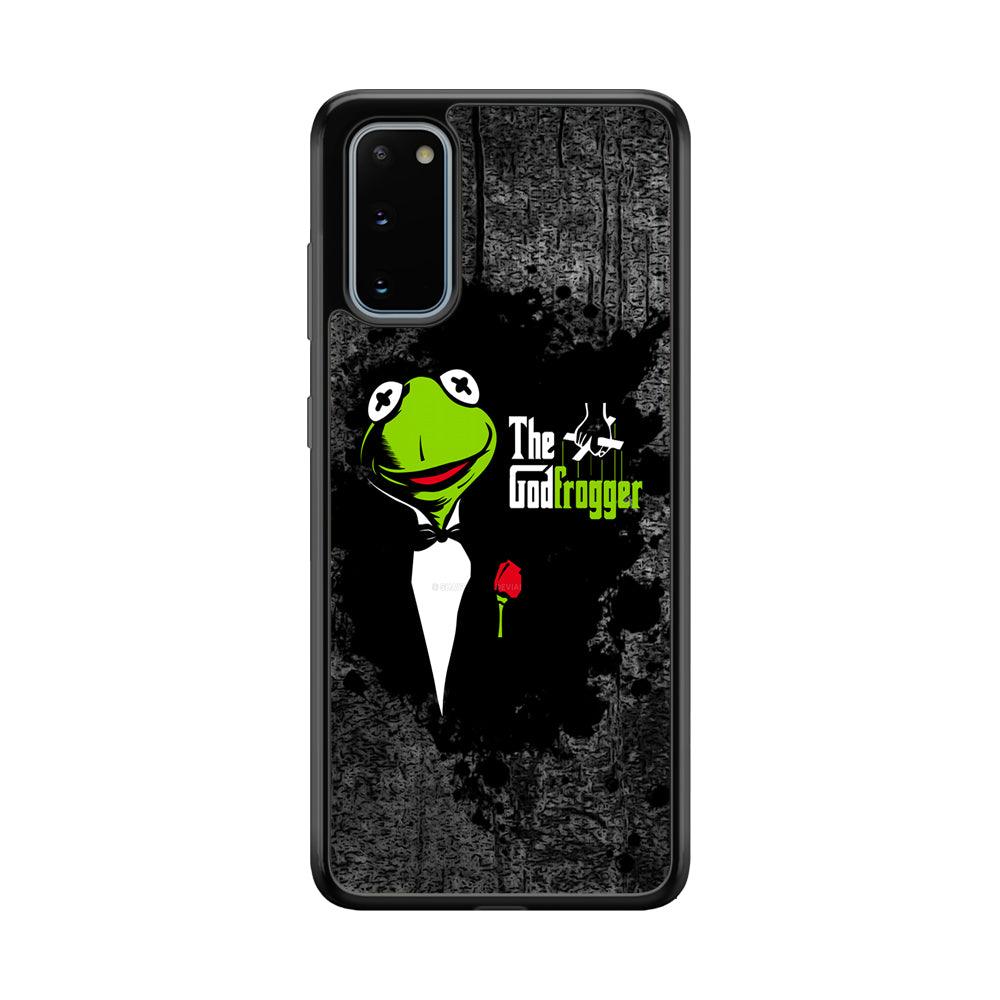 Kermit Frog is Godfrogger Samsung Galaxy S20 Case-Rubber Black (2D Case)-Oxvistore