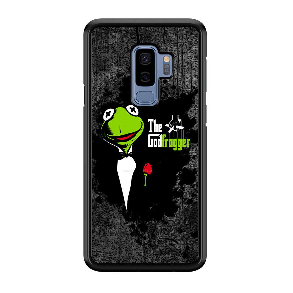 Kermit Frog is Godfrogger Samsung Galaxy S9 Plus Case-Rubber Black (2D Case)-Oxvistore