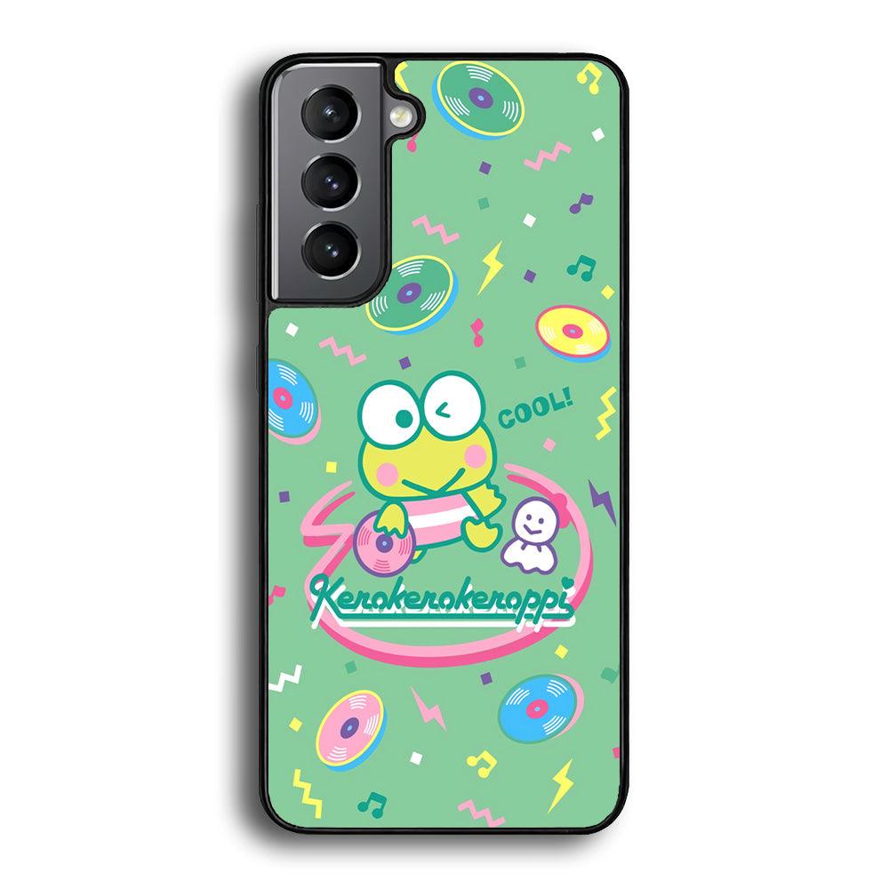 Keroppi Cool DJ Samsung Galaxy S24 Case-Rubber Black (2D Case)-Oxvistore