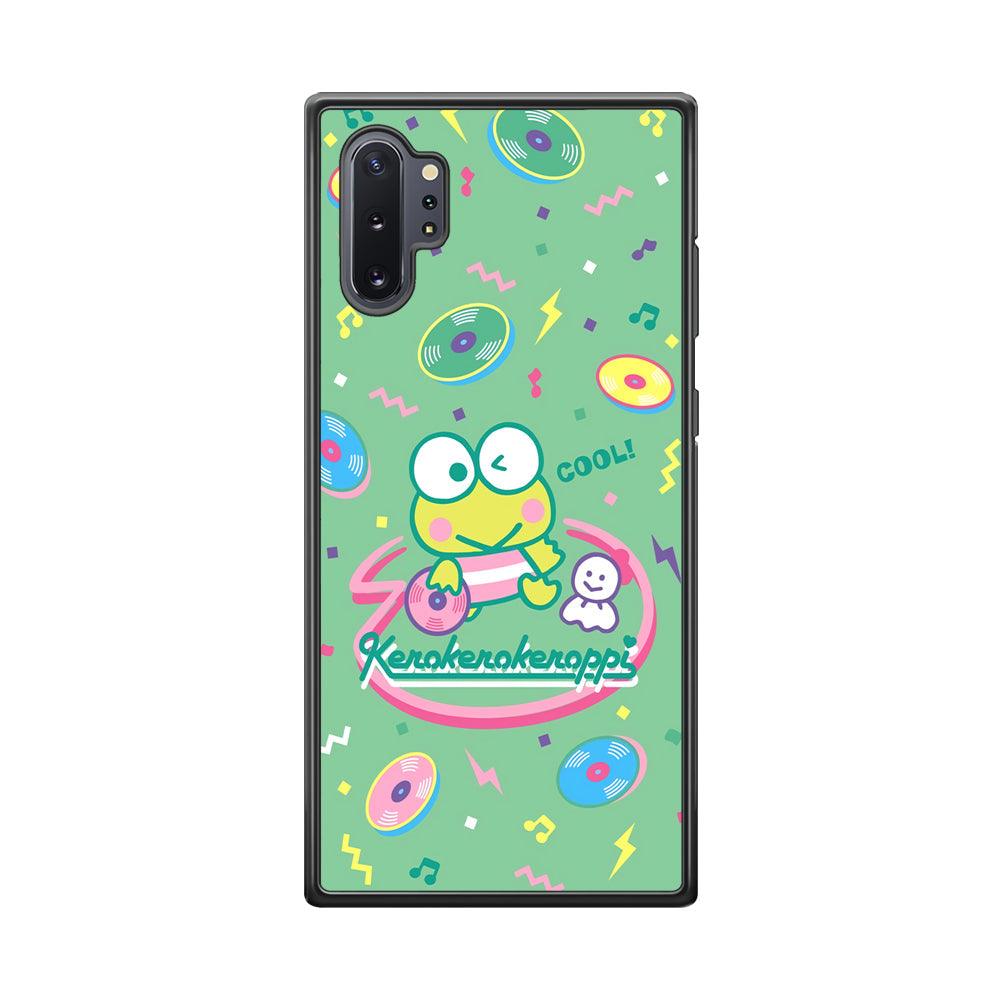 Keroppi Cool DJ Samsung Galaxy Note 10 Plus Case-Rubber Black (2D Case)-Oxvistore