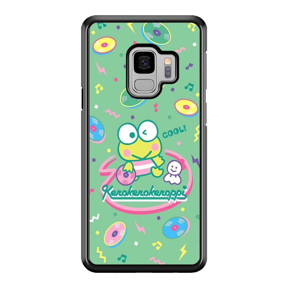 Keroppi Cool DJ Samsung Galaxy S9 Case-Rubber Black (2D Case)-Oxvistore