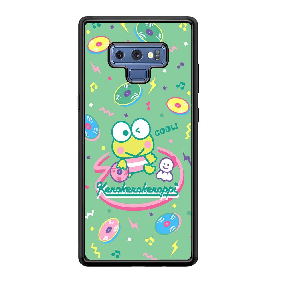 Keroppi Cool DJ Samsung Galaxy Note 9 Case-Rubber Black (2D Case)-Oxvistore