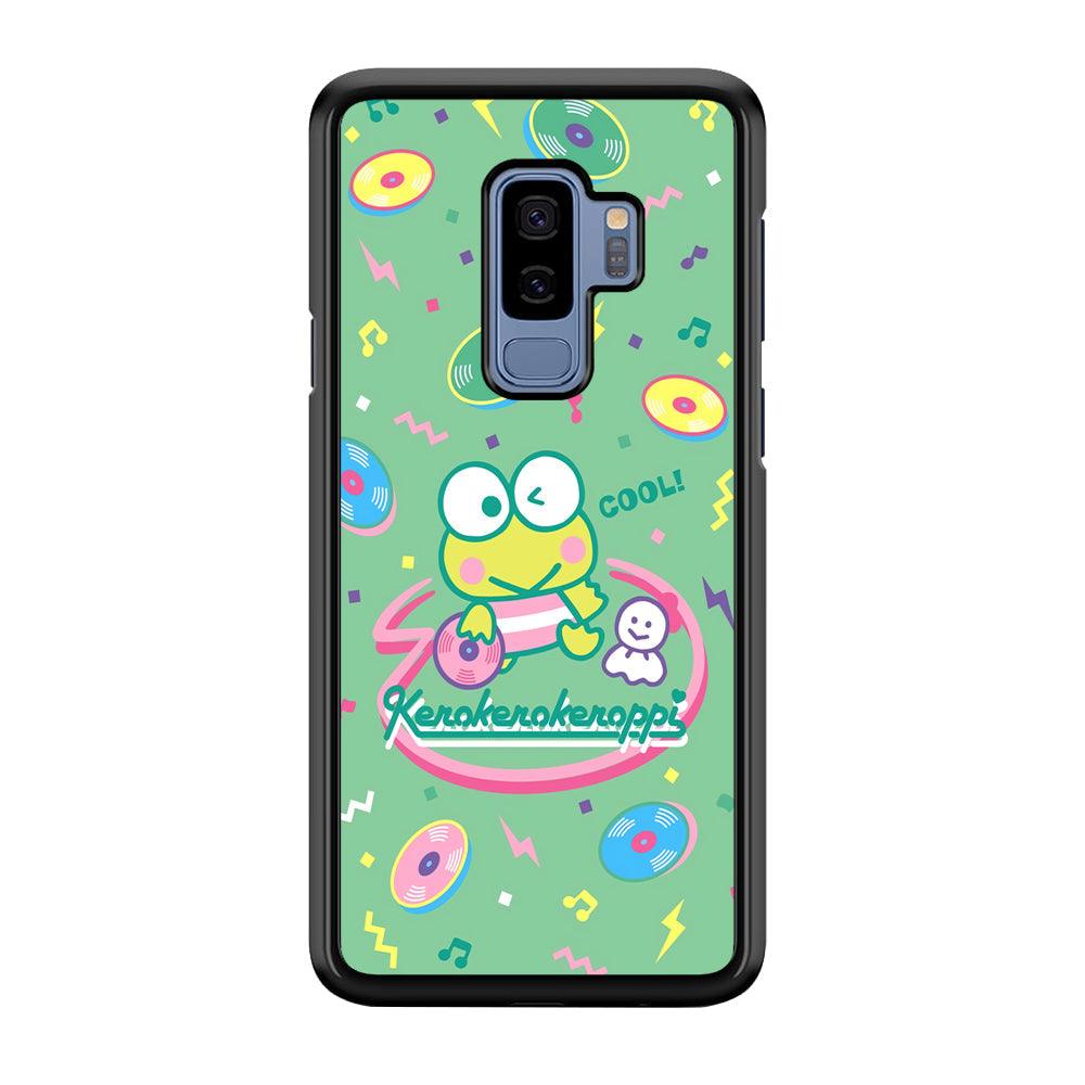 Keroppi Cool DJ Samsung Galaxy S9 Plus Case-Rubber Black (2D Case)-Oxvistore